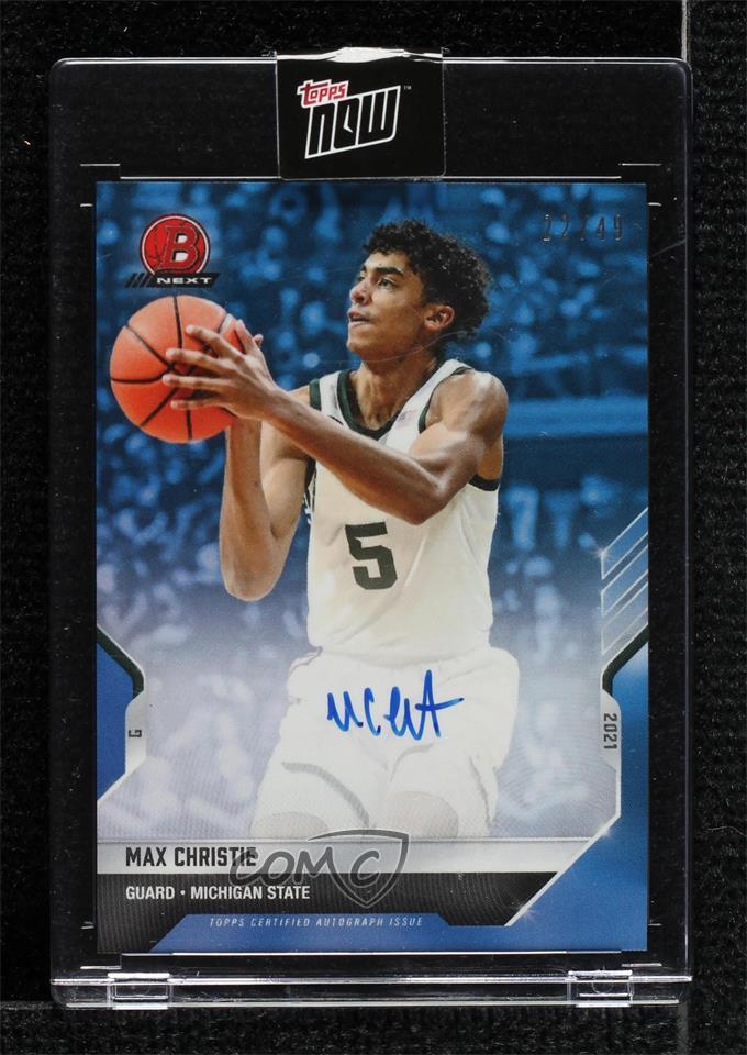 2021-22 Bowman Next Blue Auto /49 Max Christie #10B Auto