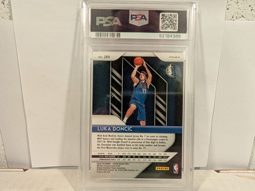2018 PRIZM LUKA DONCIC RUDY WAVE REFRACTOR PSA 10 ROOKIE RC LOW POP LAKERS RARE - Picture 2 of 2