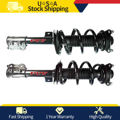FCS Pair Set of 2 Front Struts and Coil Springs For Hyundai Sonata Standard Susp