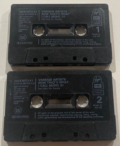 Now That's What I Call Music 31 Double Cassette Tape Various Artists Of 1995 - Picture 5 of 5