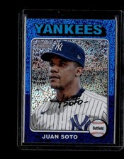 2024 Topps Heritage Chrome Blue Sparkle Refractor #143 Juan Soto