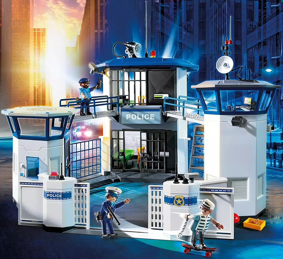 PLAYMOBIL City Action - Commissariat de police avec prison, Jouets de  construction 6919