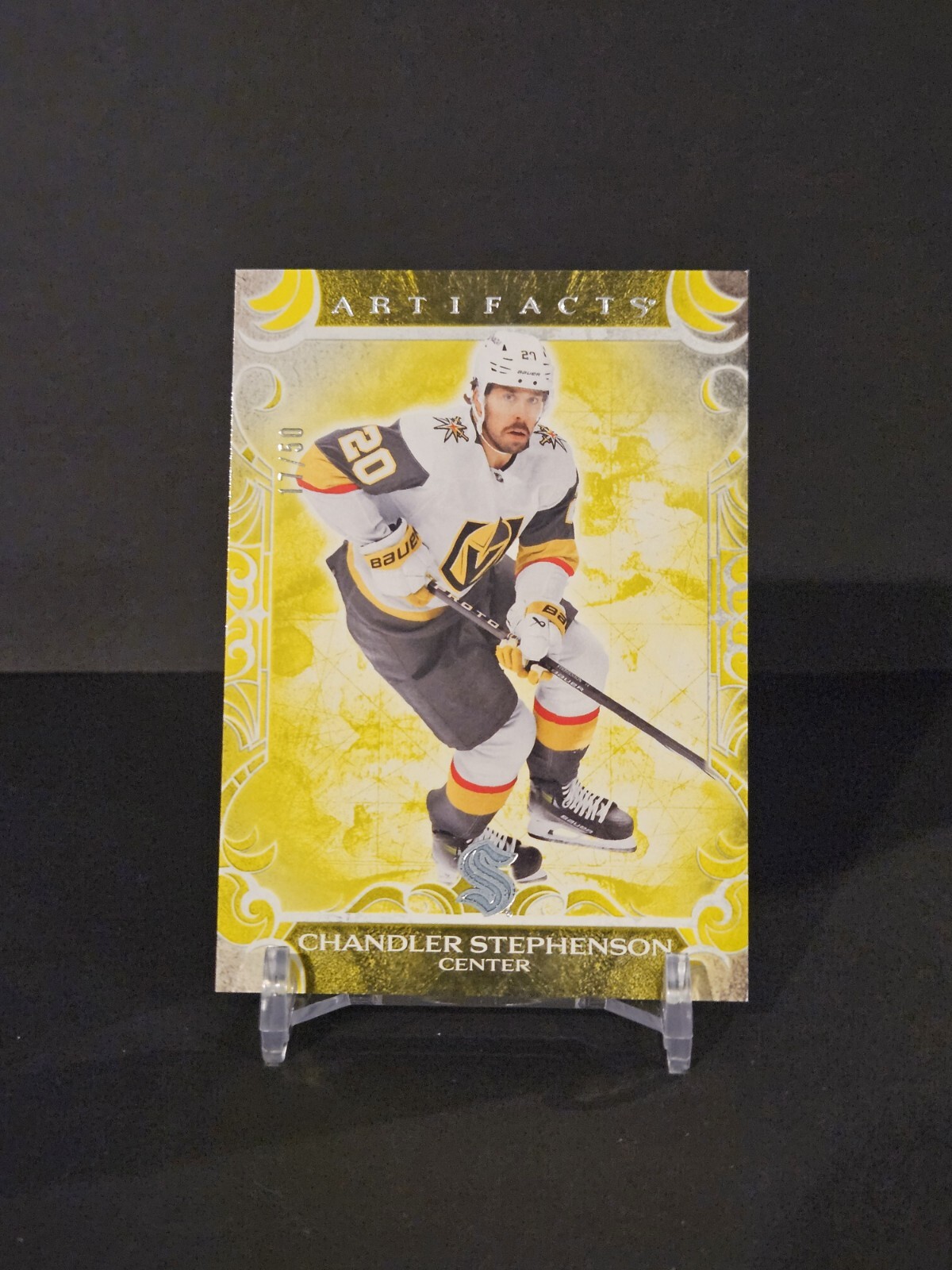 2024-25 Upper Deck Artifacts - Seattle Kraken Chandler Stephenson Yellow 17/50
