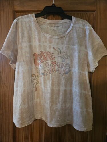 Womens Lucky Brand Los Angeles XXL Tshirt "Love Rising"