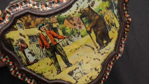 Antik 1893 Werbung Huntley & Palmers ""Circus"" Keksdose Stanze e Judy - Bild 8 von 16