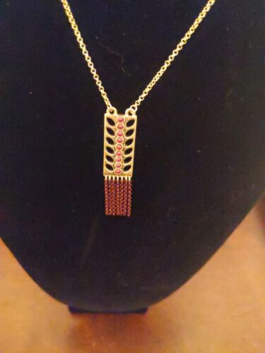 Lia Sophia Geometric Gold Toned Vintage Necklace - Picture 3 of 12