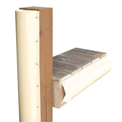 Dock Edge Piling Bumper 6' Beige One End Capped #1020SF