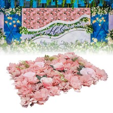 Pink Flower Wall Panels Roses Hydrangeas For Wedding  Party Decor 60 Cmx40 Cm