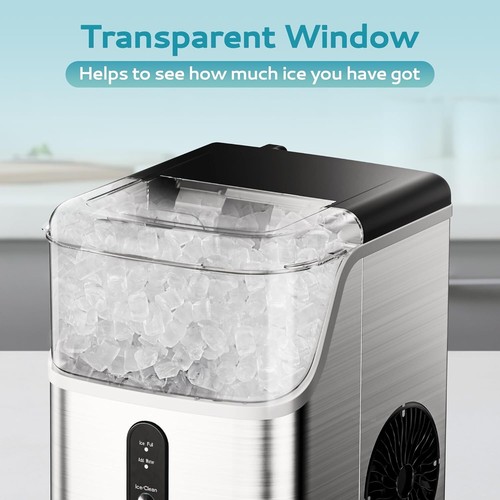 Nugget Ice Makers Countertop, Pebble Ice Maker Machine with 35lbs/24H USE - Picture 4 of 6