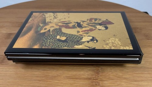 Vtg Japanese Address Book Lacquer W/ Gold Leaf Geisha Maple Trees - 第 3/14 張圖片