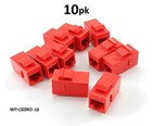 10-PACK CAT6 Female/Female RJ45 Ethernet Red Keystone Jack Coupler, WP-C02RD