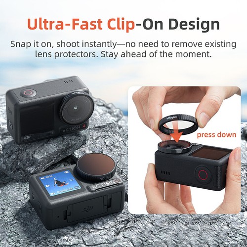 Filter Set ND Light Reduction CPL Polarizer Parts for DJI Action5Pro/4/3 - Picture 18 of 28