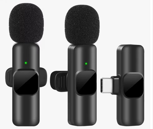 HD Wireless Lavalier Mini Microphone Audio Video Recording For iPhone Android - Picture 5 of 21