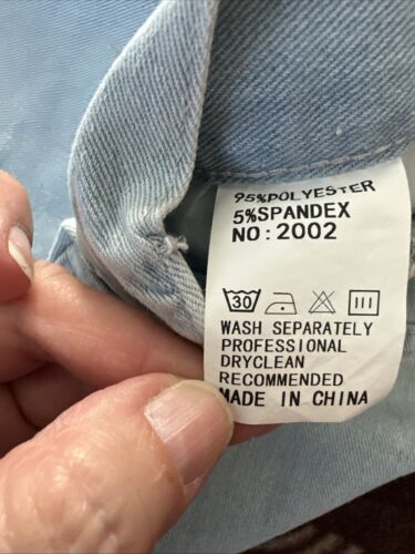 XPlus Wear Jean Denim Cargo High Waisted POCKETS GALORE Travel Wide Leg Size XL - Picture 16 of 24