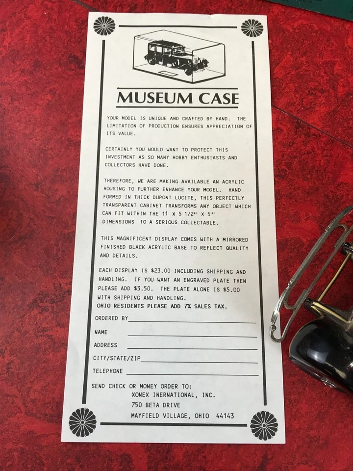 Xonex 1935 EMPEROR'S CAR MERCEDES RED BENZ TYPE 770 Diecast 1:24 Showa Emperor - Image 2 of 4