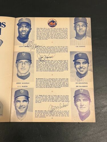1969 NY METS WORLD SERIES PROGRAM Hand Signed Autographed by 17 Nr Mt - Picture 5 of 19
