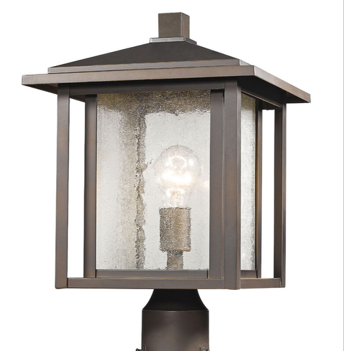 Z-Lite 554PHB-ORB Aspen 1 Light 16.25 Inch Outdoor Post Mount Fixture - Picture 1 of 3