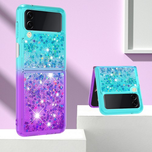 For Samsung Galaxy Z Flip 4 5 6 Quicksand Bling Glitter Liquid Phone Case Cover - Photo 20 sur 20