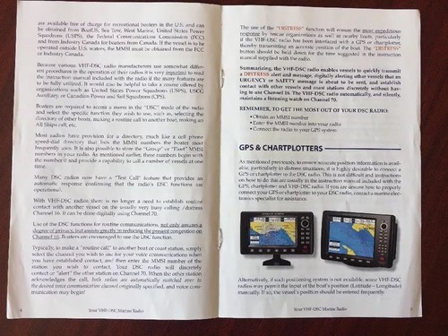 VHS-DSC Marine Radio Pamphlet Leaflet Catalog Booklet - Picture 3 of 5