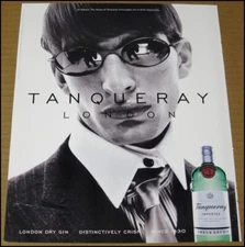 1999 Tanqueray London Dry Gin Print Ad Advertisement 10" x 12" Oh Behave Vintage