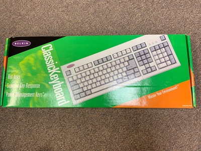 Belkin Classic Keyboard Windows 98 2000 Me Xp Wired Hot Keys