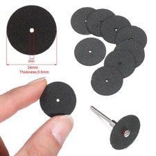 37pcs 24mm Metal Cutting Disc Dremel Grinder Rotary Tool Circular Saw Wheel +Rod