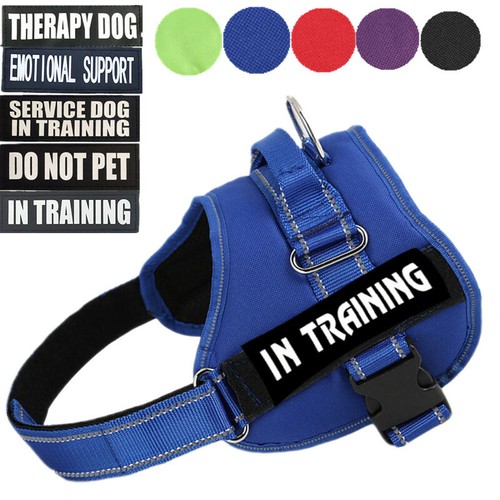 DO NOT PET Dog Vest Harness Reflective Patches SERVICE DOG IN TRAINING EMOTIONAL