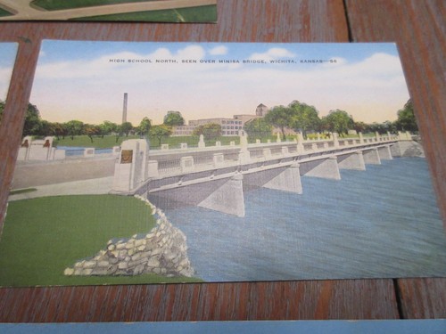 Lot of 5 Post Cards unbenutzt WICHITA, KANSAS; BOEING; RIVERSIDE; VETERANS HOSPITAL - Bild 5 von 14