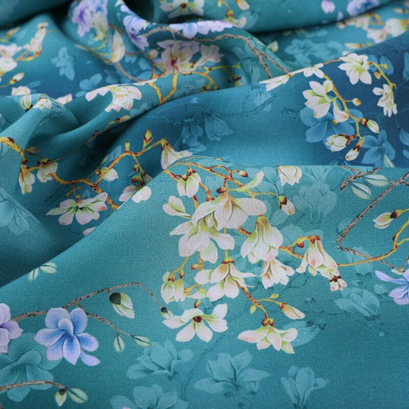 By Yard Digital Printed Rayon Material Soft Viscose Fabric For Dress Summer  | eBay