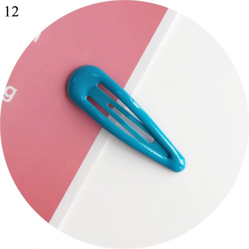 1x Candy Color Glitter Mini Hair Clip Waterdrop Barrette Hairpins Hairgrips Girl - Picture 16 of 41