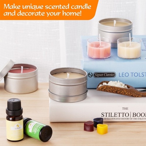 Diy Candle Making Kit Supplies Create Large Scented Beeswax Candles Beginners - Picture 9 of 10