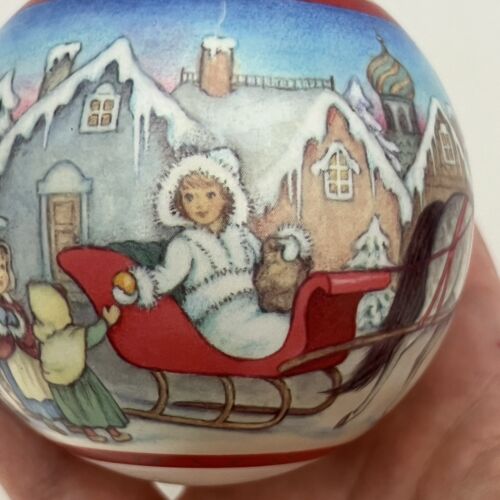 Vintage 1992 sello regalo portadores bola adorno de Navidad #4 Kolyada Rusia - Imagen 2 de 14