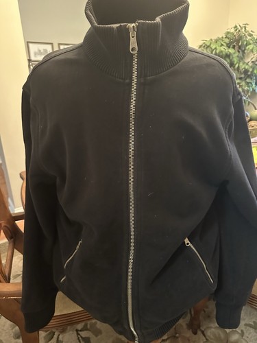 gap black cotton blend bomber jacket men XL Excellent - Picture 3 of 9