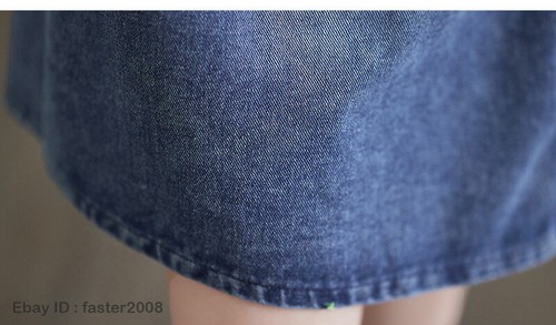 Chaqueta de trabajo de mezclilla de manga larga de manga media para mujer retro informal suelta - Imagen 9 de 12