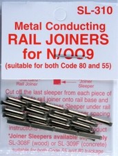 Peco SL-310 N Code 55 Conductive Rail Joiner Pack of 24