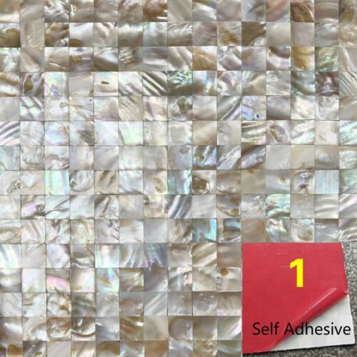 Self Adhesive Colorful Shell Mosaic Kitchen Backsplash Tile Wall 30*30cm DIY - Picture 13 of 15