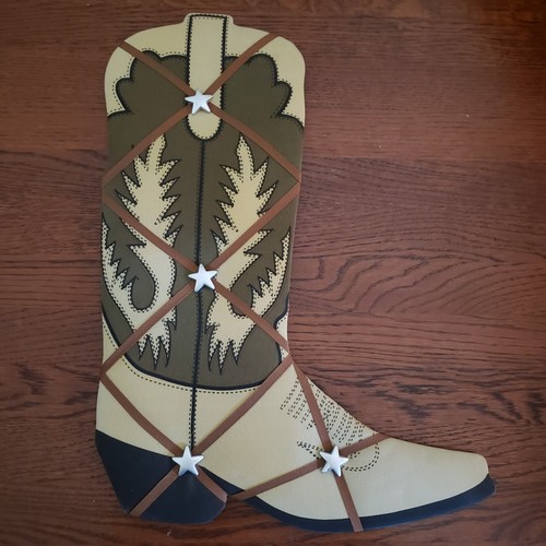 Western Cowboy Boot Memo Board Message Board Bulletin Board