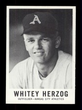 1960 LEAF #71 WHITEY HERZOG KANSAS CITY ATHLETICS