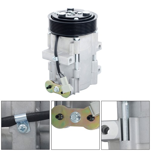 Compresor de aire acondicionado FS10 para Ford F-250 F-350 Super Duty F-150 F-250 97-07 5,4 L 6,0 L - Imagen 4 de 14
