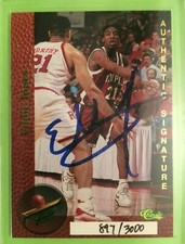 1995 Classic Superior Pix Eddie Jones Rookie Auto 897/3000 Big Bold Autograph