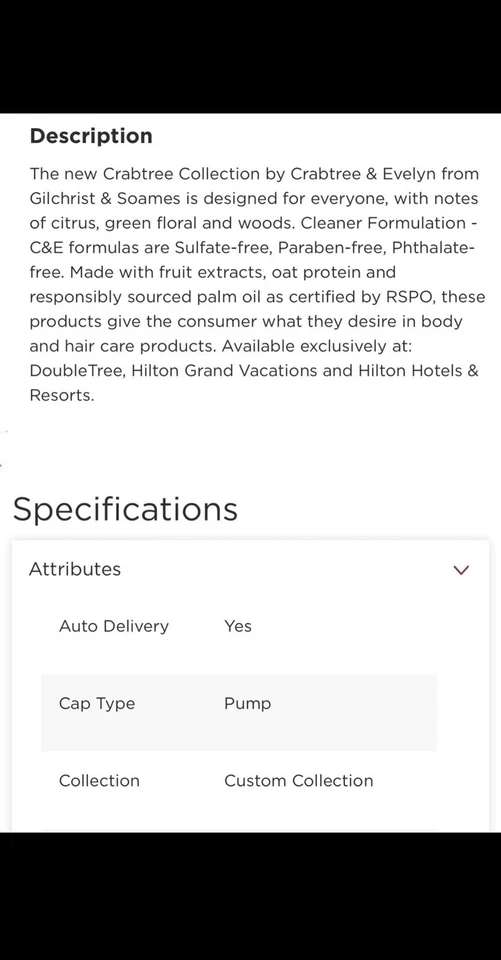 Crabtree & Evelyn Shampoo, Conditioner, Shower Gel, & Body Lotion 15oz (443 ml) - Image 3 of 4