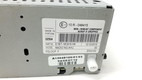 FORD FIESTA 2013- Radio Autoradio E1BT18C815HK - Bild 6 von 6