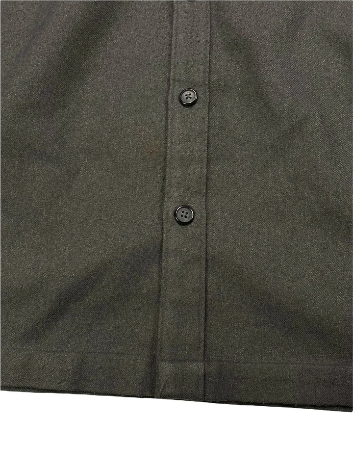 Camisa John Henry Fleece City Dressing Botón Delantero Para Hombre Talla L Gris Carbón Foto 4 de 4