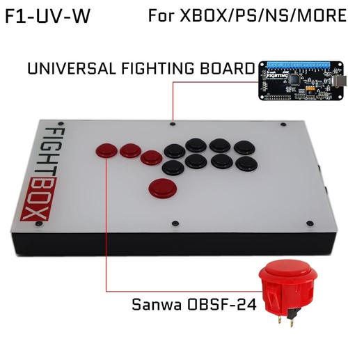 Fightbox F1 All Button Leverless Arcade Game Controller For PC/PS/Xbox/Switch - Picture 23 of 42