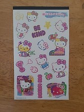 Hello Kitty Sanrio Kawaii Sticker Sheet For Decoration, Journal, Scrapbook
