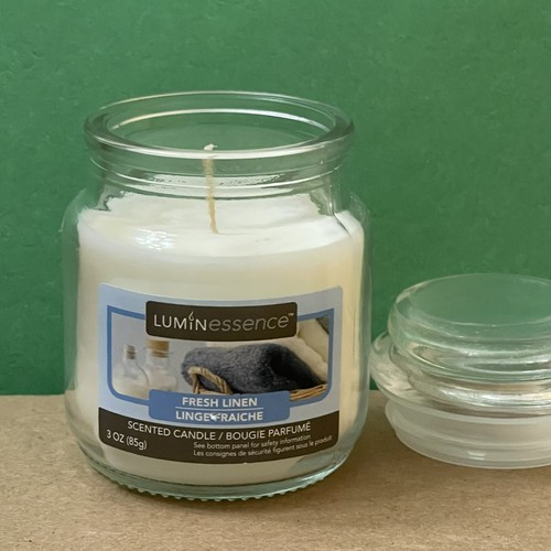 LUMINessence Candle FRESH LINEN Small 3 oz JAR CANDLE - Picture 2 of 4