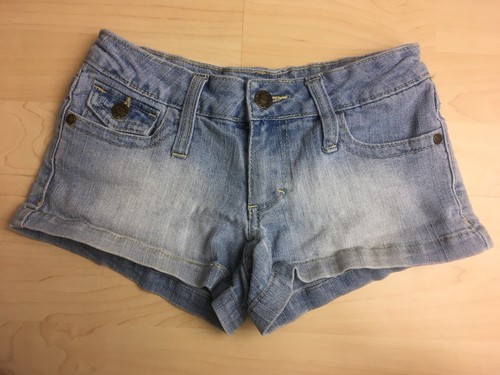 Deb Jeans Girls Women's Ladies Blue Jean Shorts Size 0    - Picture 2 of 6