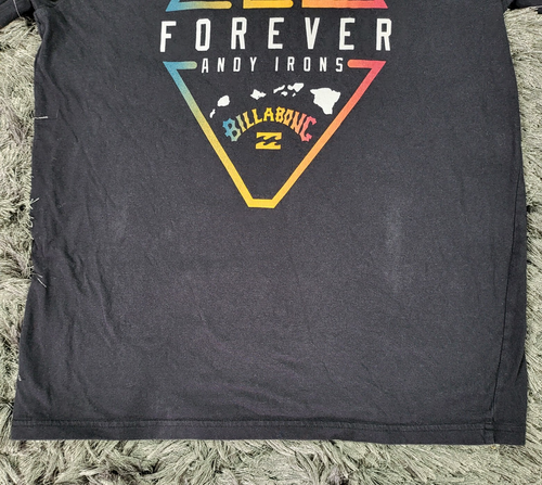 Billabong Andy Irons Forever T-Shirt Men's Small Black Cotton Long Sleeve Surf - Picture 16 of 16