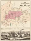 Historic City Map - Haywards California - Boardman 1878 - 23 x 30.38