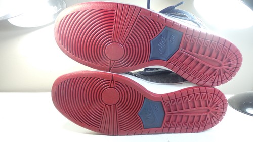 NIKE 2016 DUNK HIGH TRD QS SB REESE FORBES 881758 441 DENIM BLUE WHITE RED 10 - Picture 9 of 9